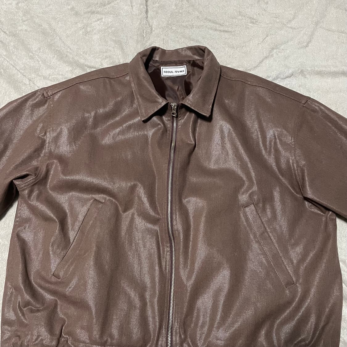 빈티지 브라운 레더 자켓 상품이미지2