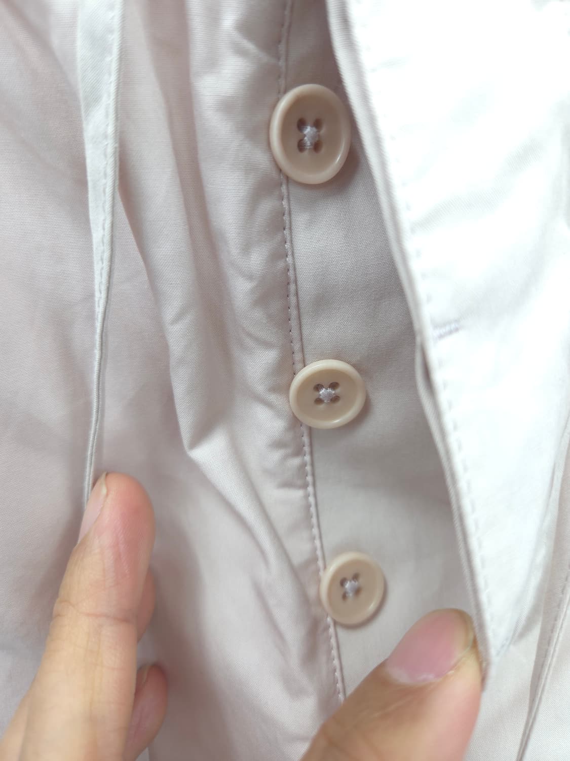 40 에르메스 연핑크 밴딩 면 팬츠 상품이미지2