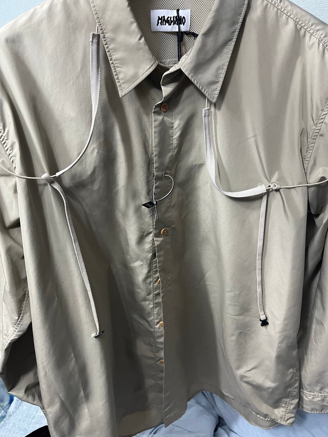 마리아노 스트랩 디테일 셔츠 M 새상품 상품이미지3