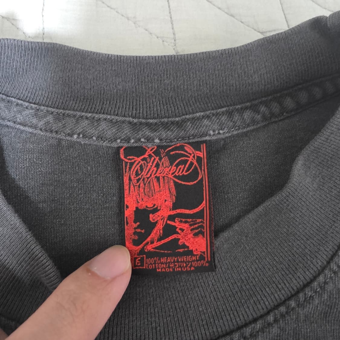 [XL] 체인소맨 레저 부틀렉 이더리얼 스튜디오 페이드 블랙 롱슬리브 상품이미지8