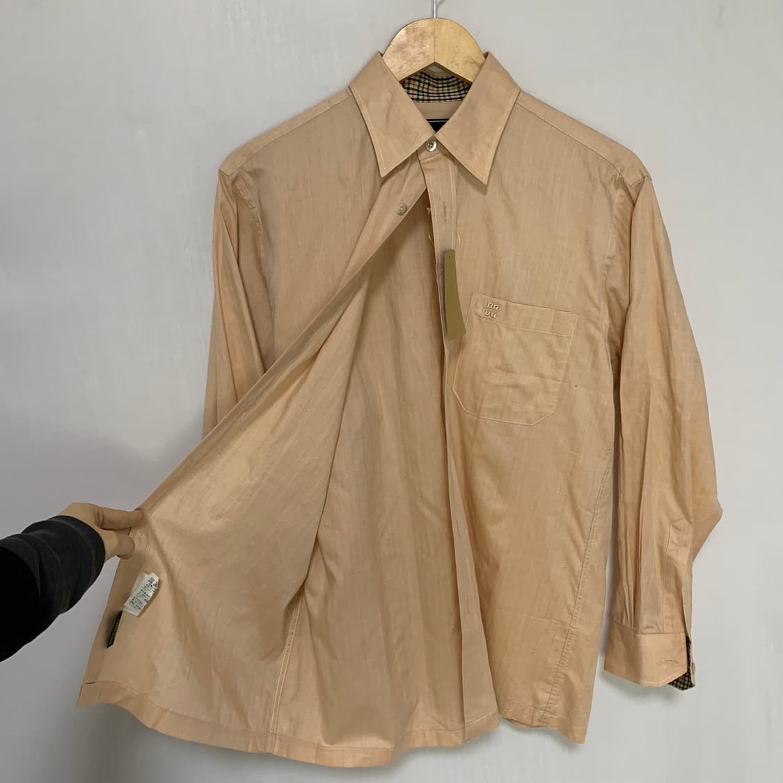 닥스 베이지 빈티지 셔츠 M 남녀공용 상품이미지2