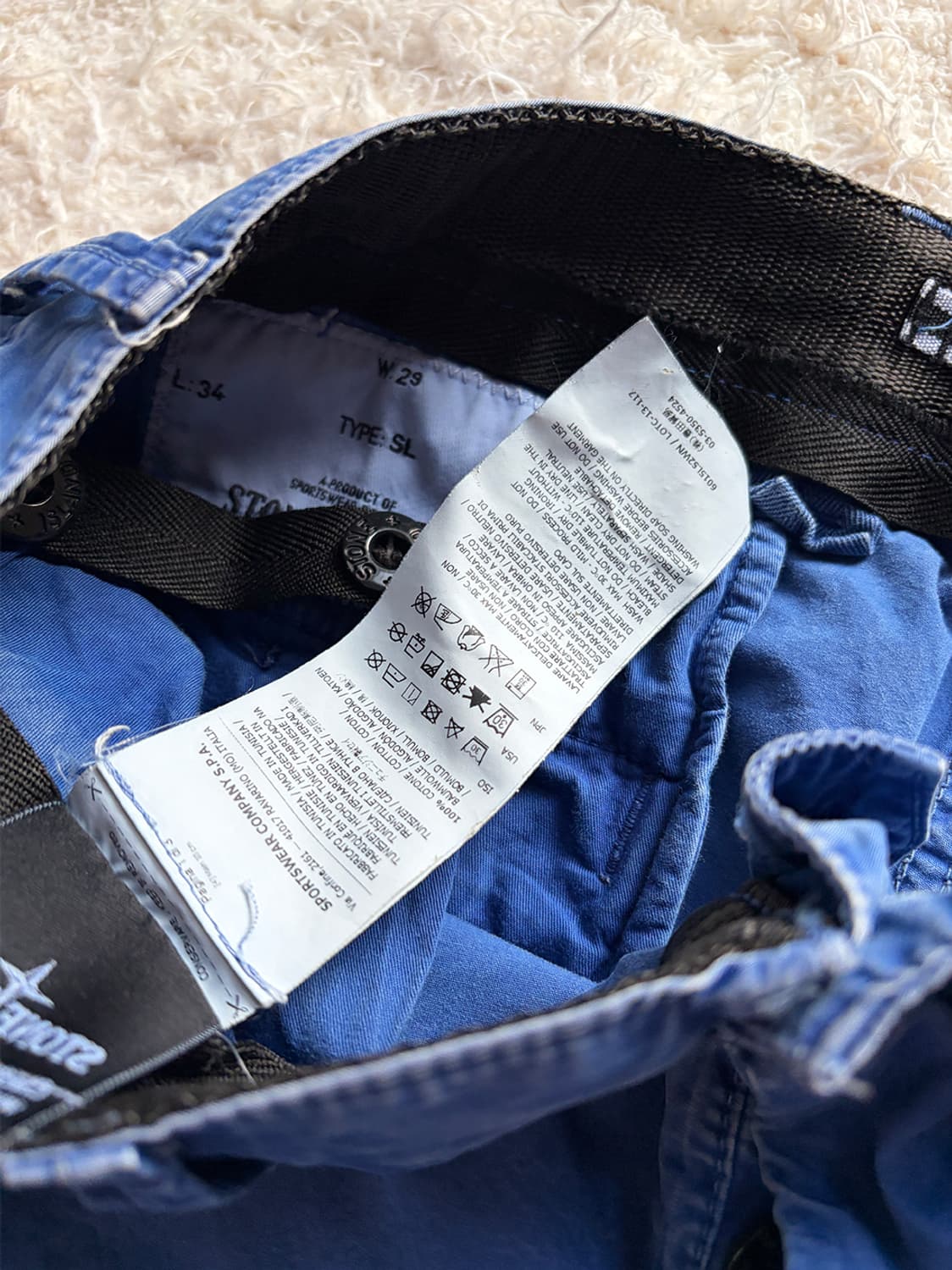 스톤아일랜드 카고 와펜 네이비 하프 팬츠 상품이미지6