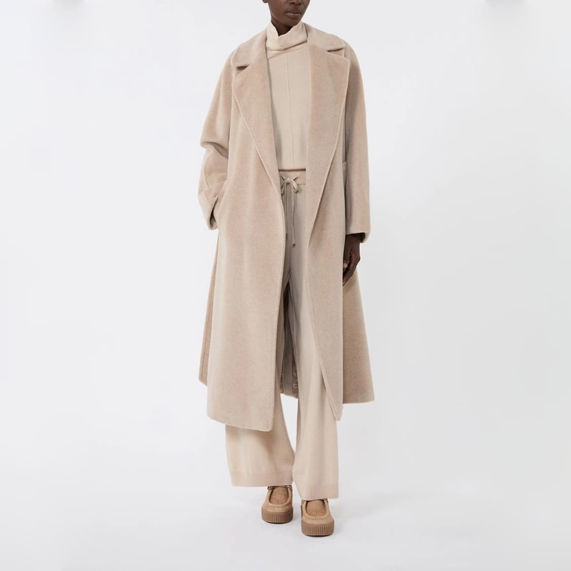 막스마라 위켄드 벨티드 울 코트 상품이미지1