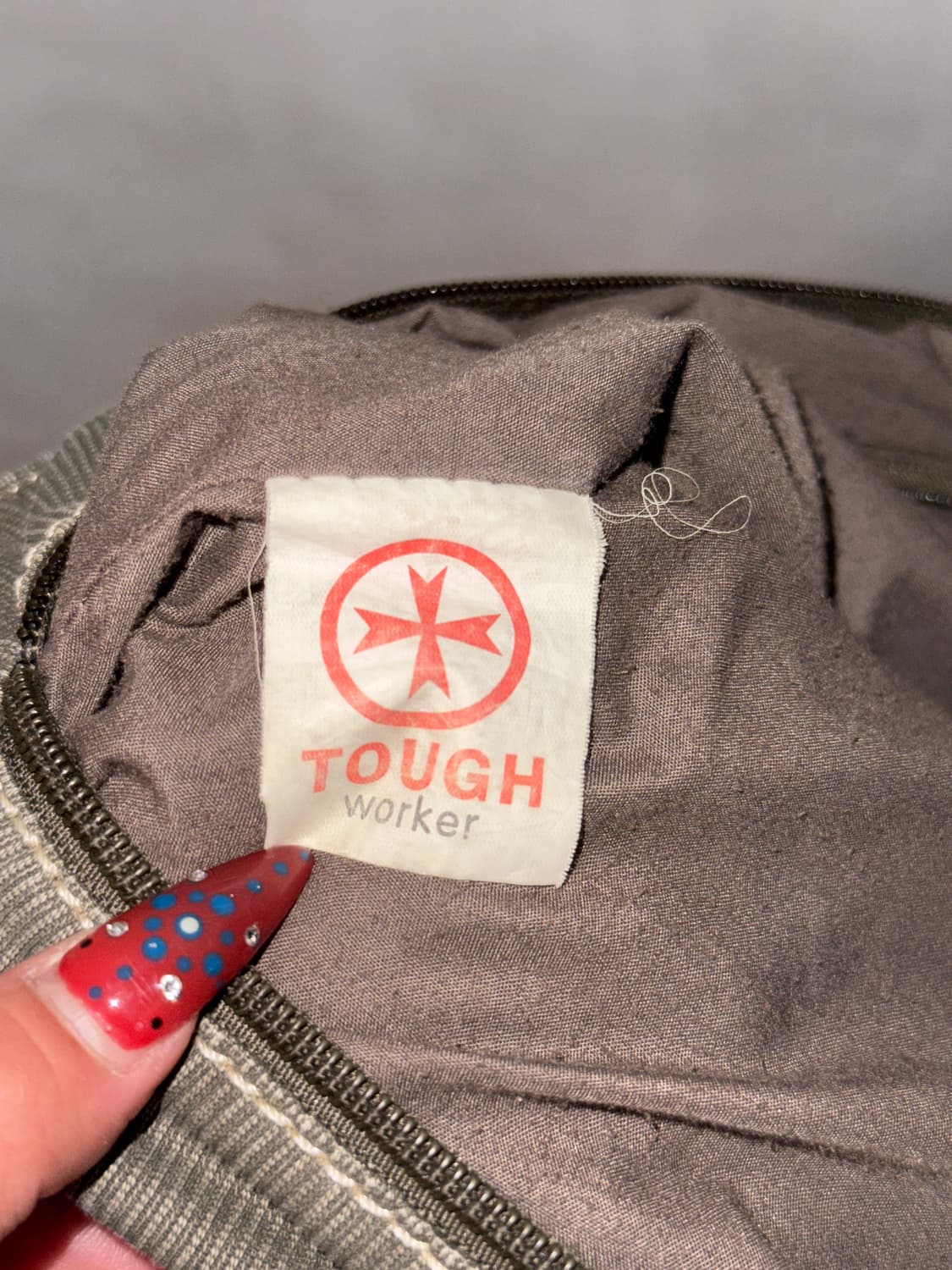 TOUGH jeansmith gray corduroy worker bag 상품이미지6