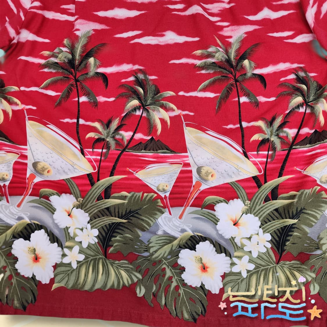 XL 80s kolekole 하와이안 반팔셔츠 상품이미지7