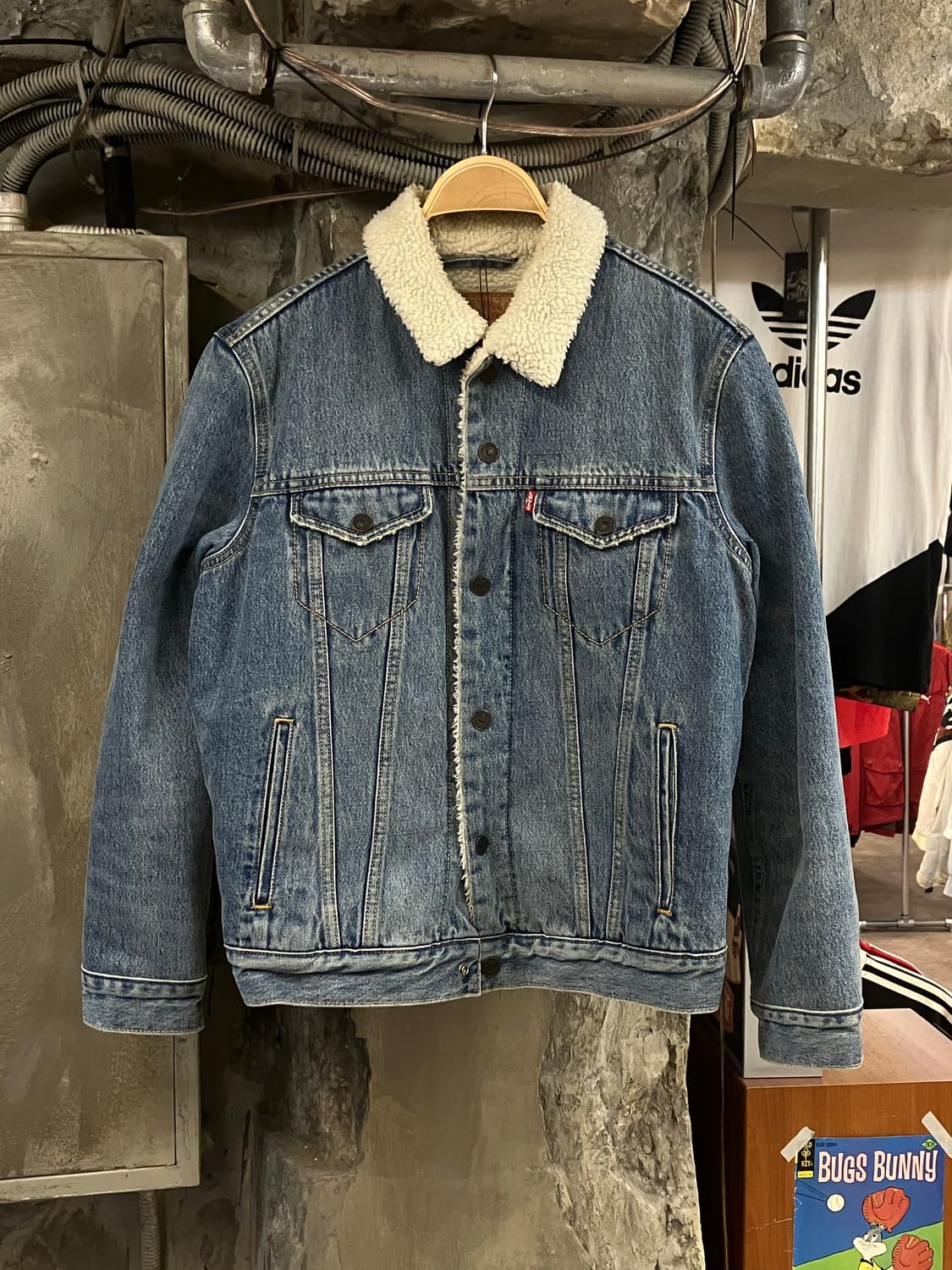 리바이스 양털 데님 자켓 S #csz1821  상품이미지1