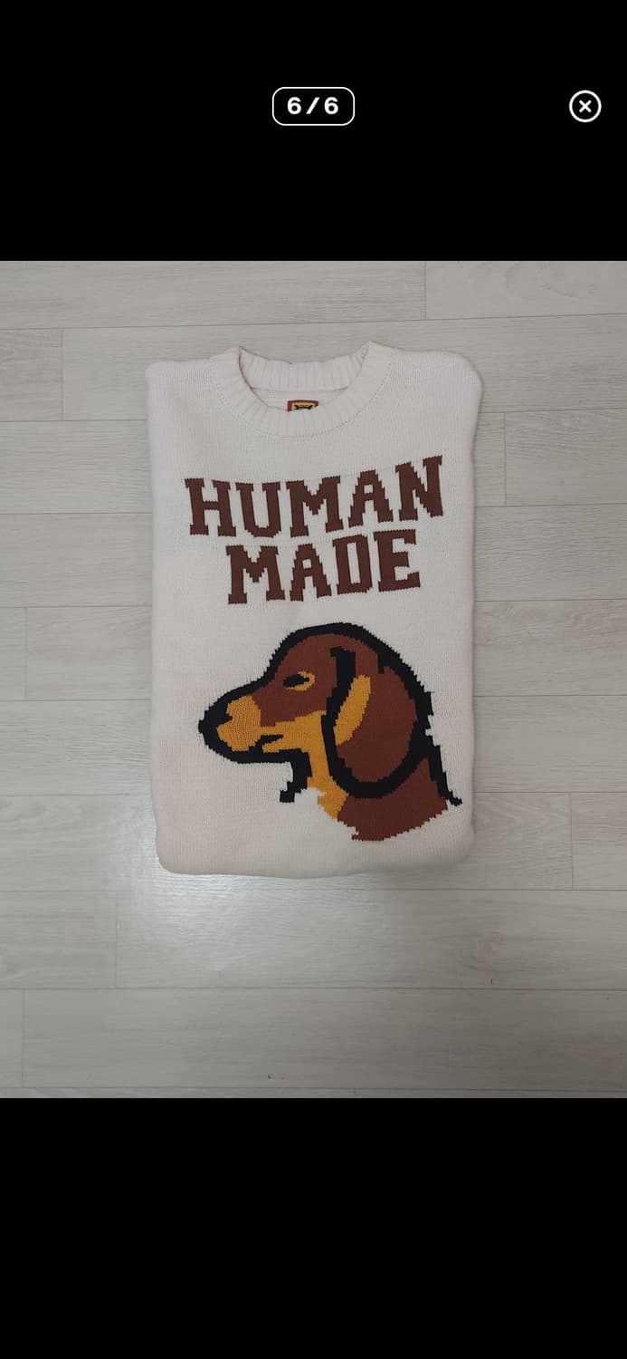 휴먼메이드 아이보리 니트 판매 상품이미지6