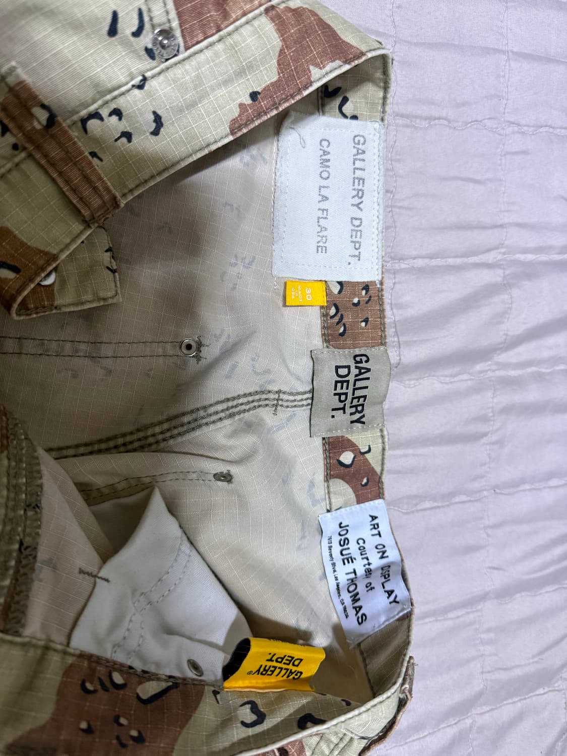 갤러리디파트먼트 카모 팬츠 상품이미지2