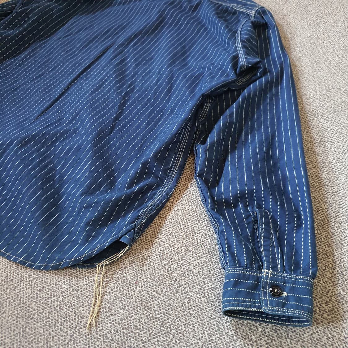 리얼맥코 더블 다이아몬드 와바시 스트라이프 워크 셔츠 상품이미지8