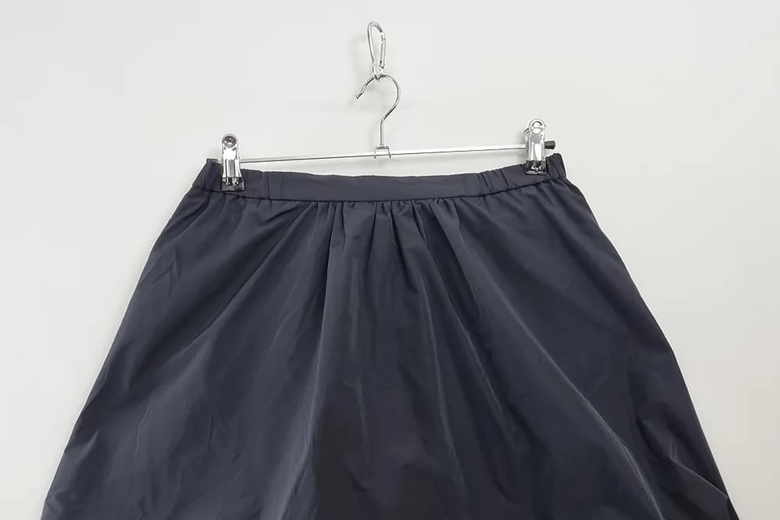 글로벌워크 블랙  벌룬 미니스커트 상품이미지3