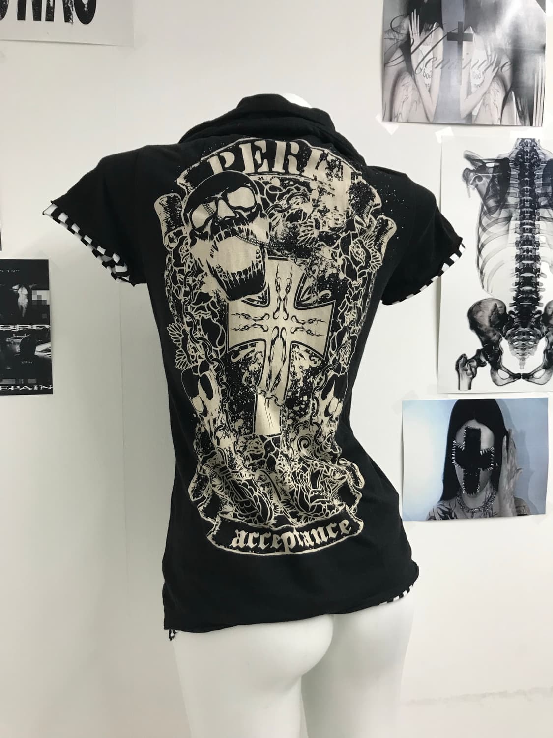 Punk mood double collar halfsleeve 상품이미지6