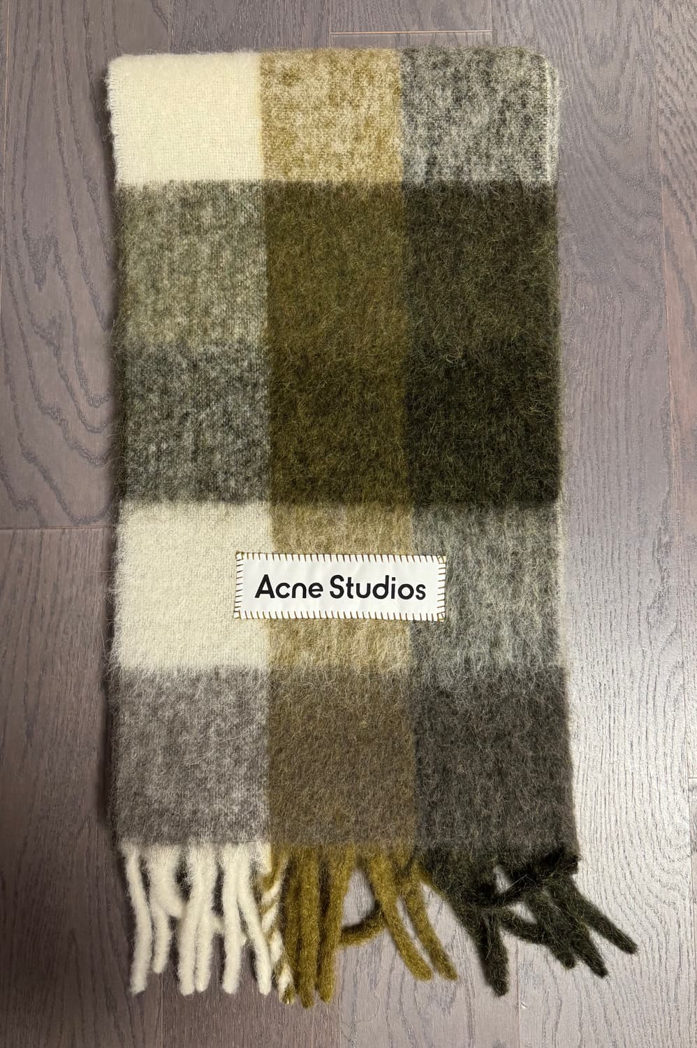 아크네스튜디오 모헤어 체크 스카프 상품이미지3