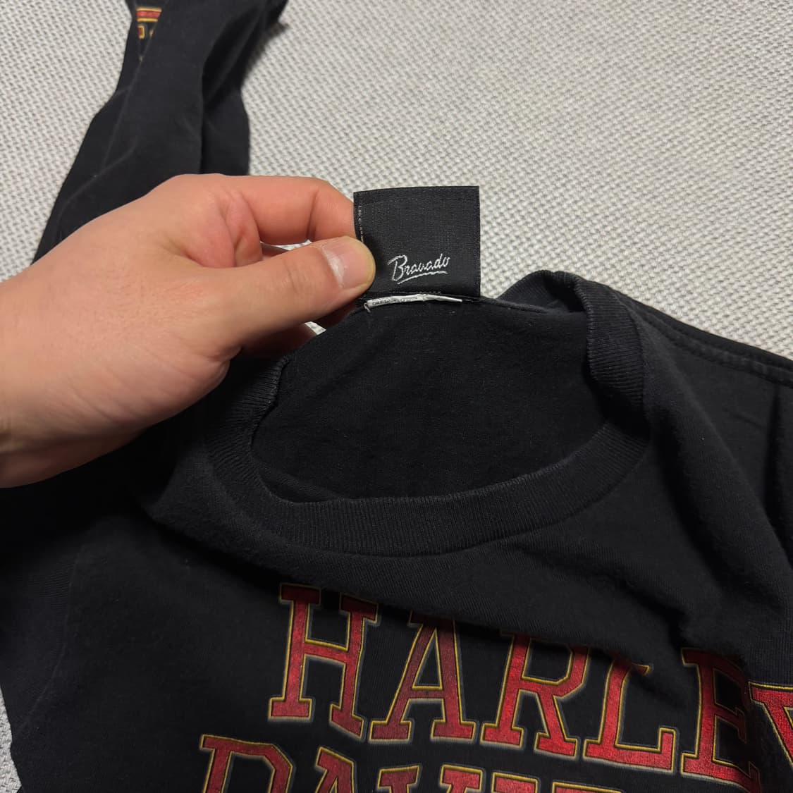 할리데이비슨 서울 독수리 프린팅 긴팔 티셔츠 상품이미지3