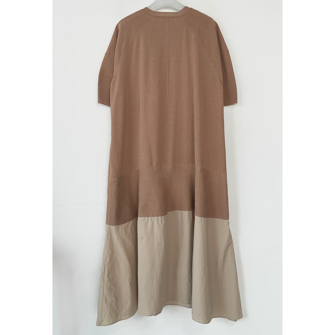 시스템 반팔 롱 니트 원피스 상품이미지6