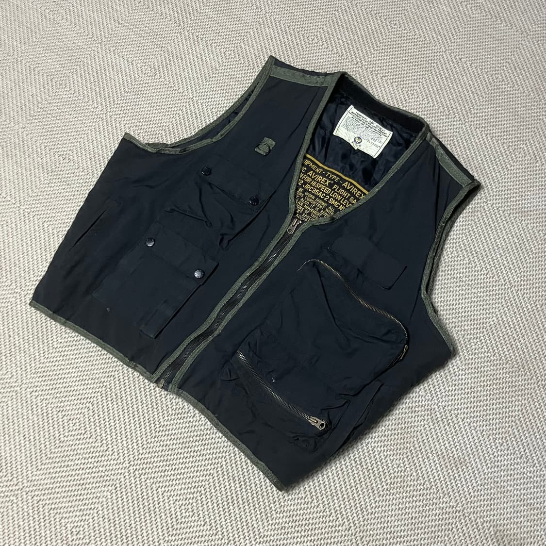 아비렉스 집업 조끼 베스트  L 상품이미지3