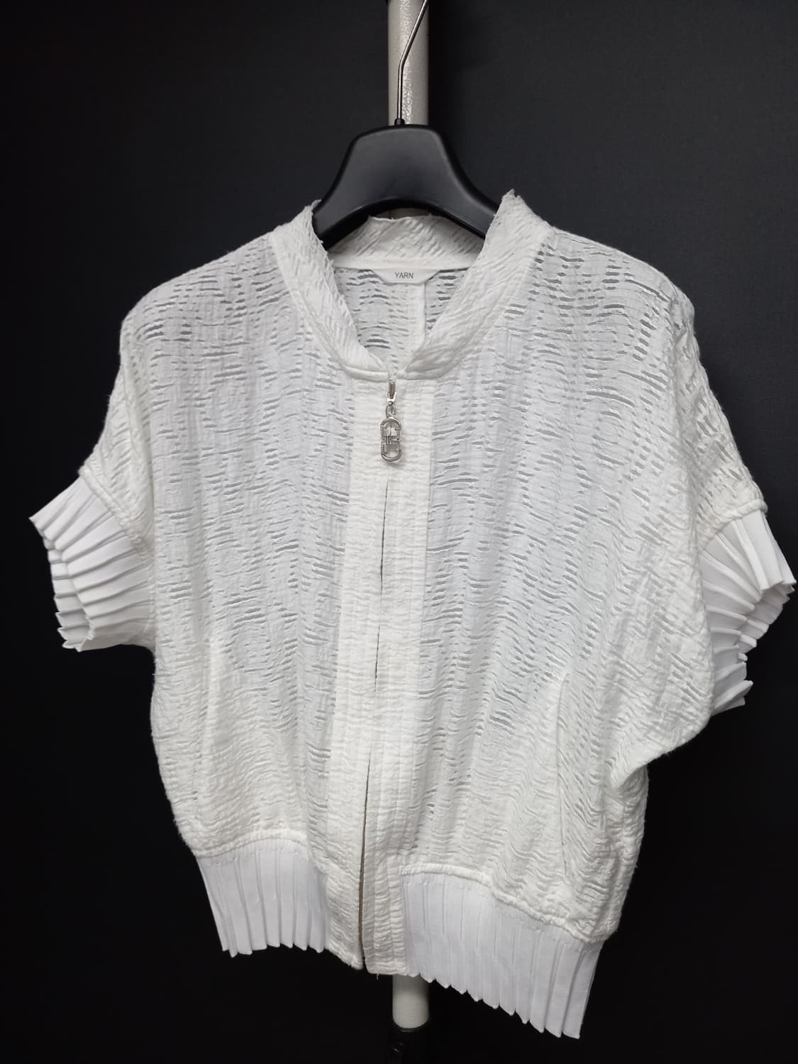 YARN 얀 춘하 숏 집업 가디건 자켓 55.66 상품이미지3