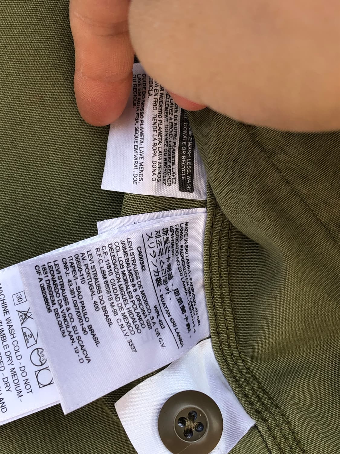 리바이스 카모 트러커 자켓 상품이미지5