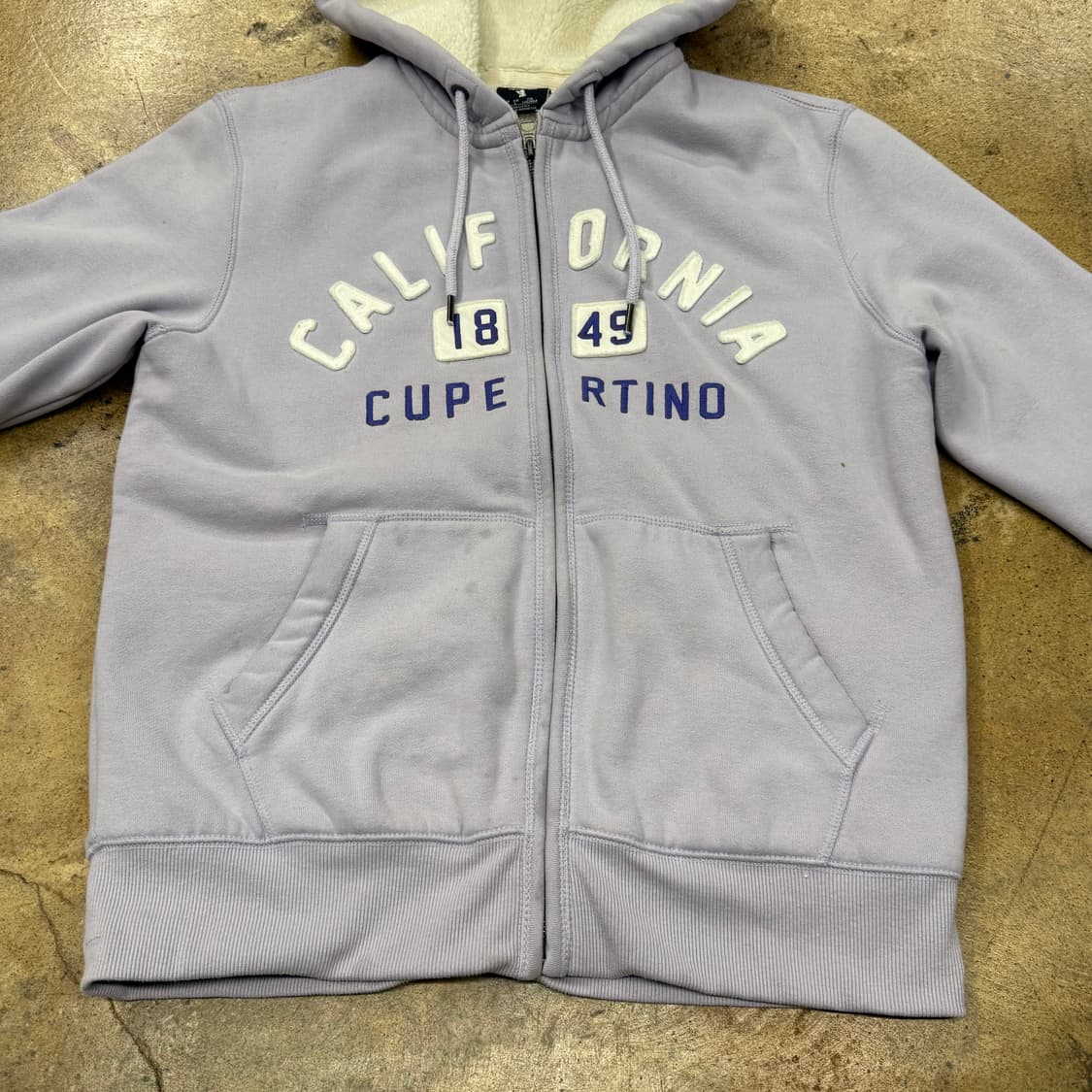 [정품/L] 후아유 캘리포니아 퍼플 후드집업 b18 상품이미지3