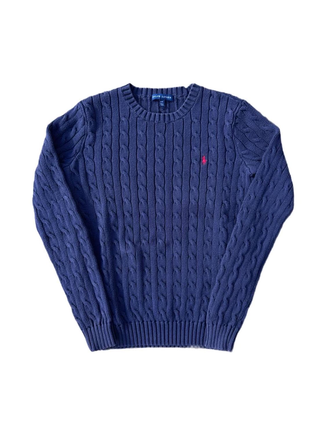 PRL cotton cable sweater 상품이미지1