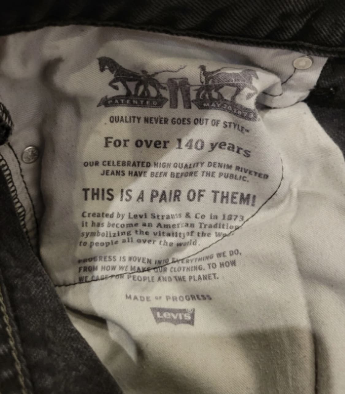 리바이스 550 블랙진 40x32 상품이미지7