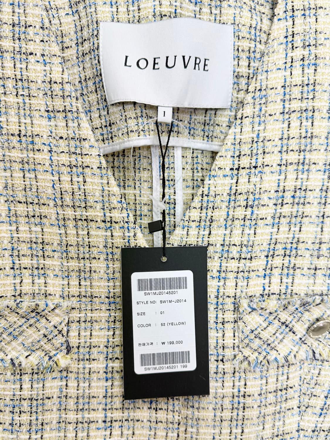 [새상품] 루에브르 트위드 반팔자켓 상품이미지6