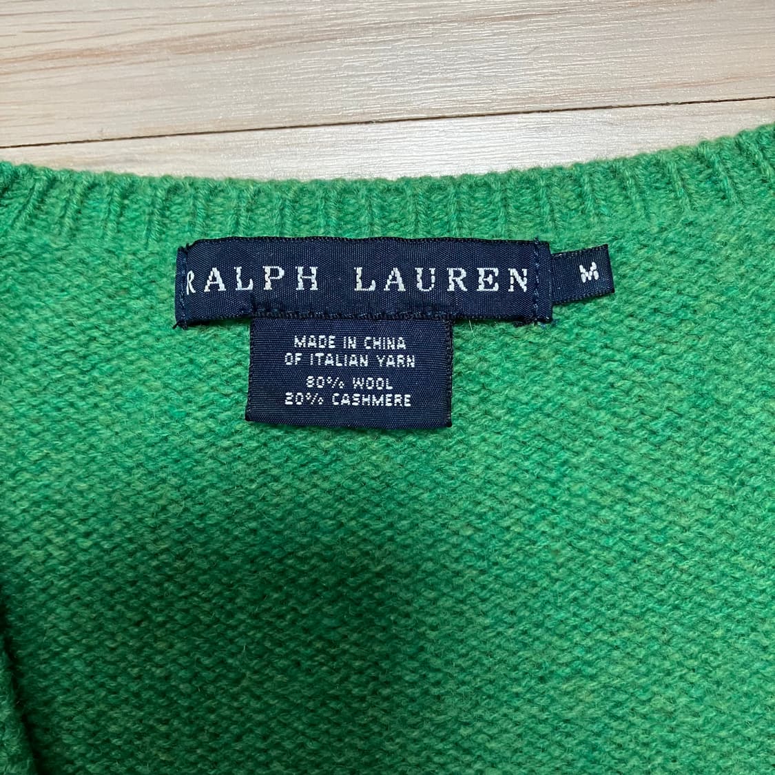 폴로 랄프로렌 울캐시미어 니트 그린 상품이미지5