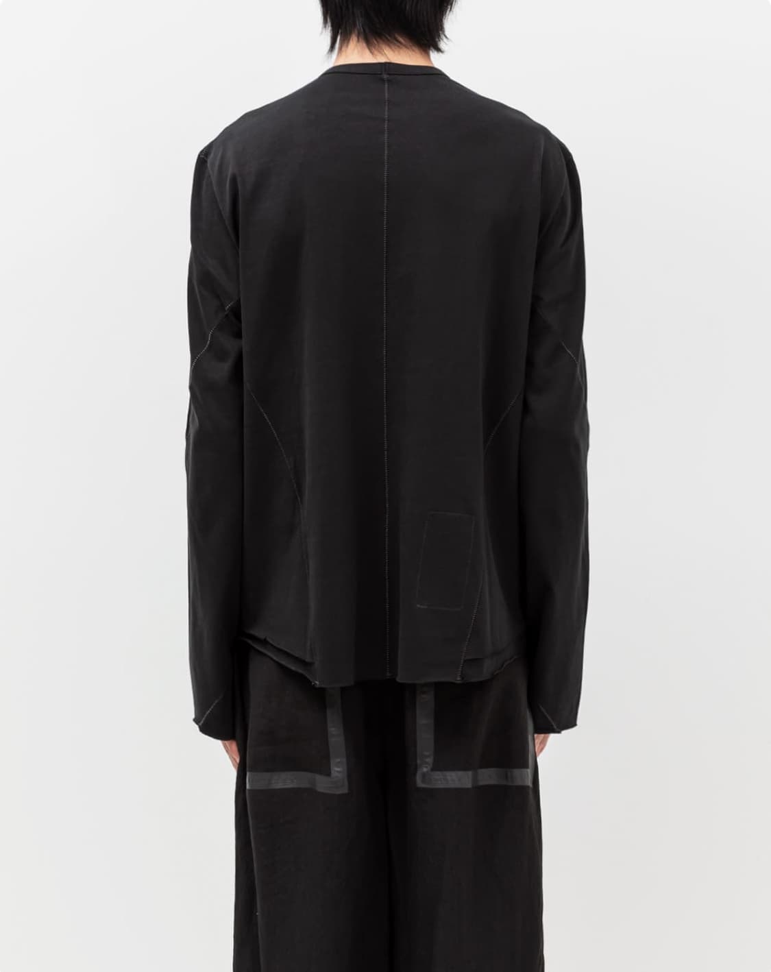 Dying layered long sleeve black 상품이미지2