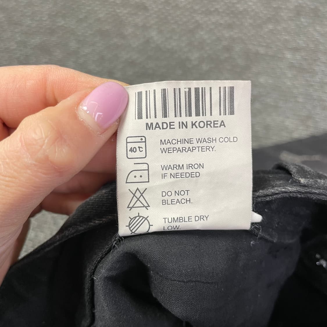 (26) 빈티지 흑청 큐빅 글리터자수 데미지 데님 스커트 S 상품이미지5