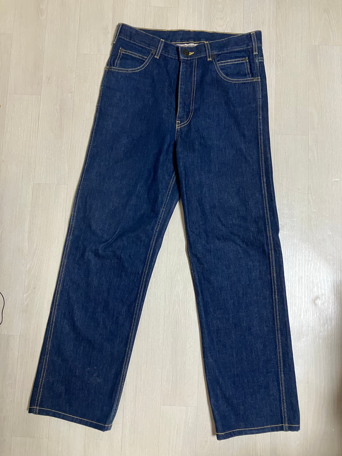 205w39nyc 셀비지 레더패치 데님 상품이미지2