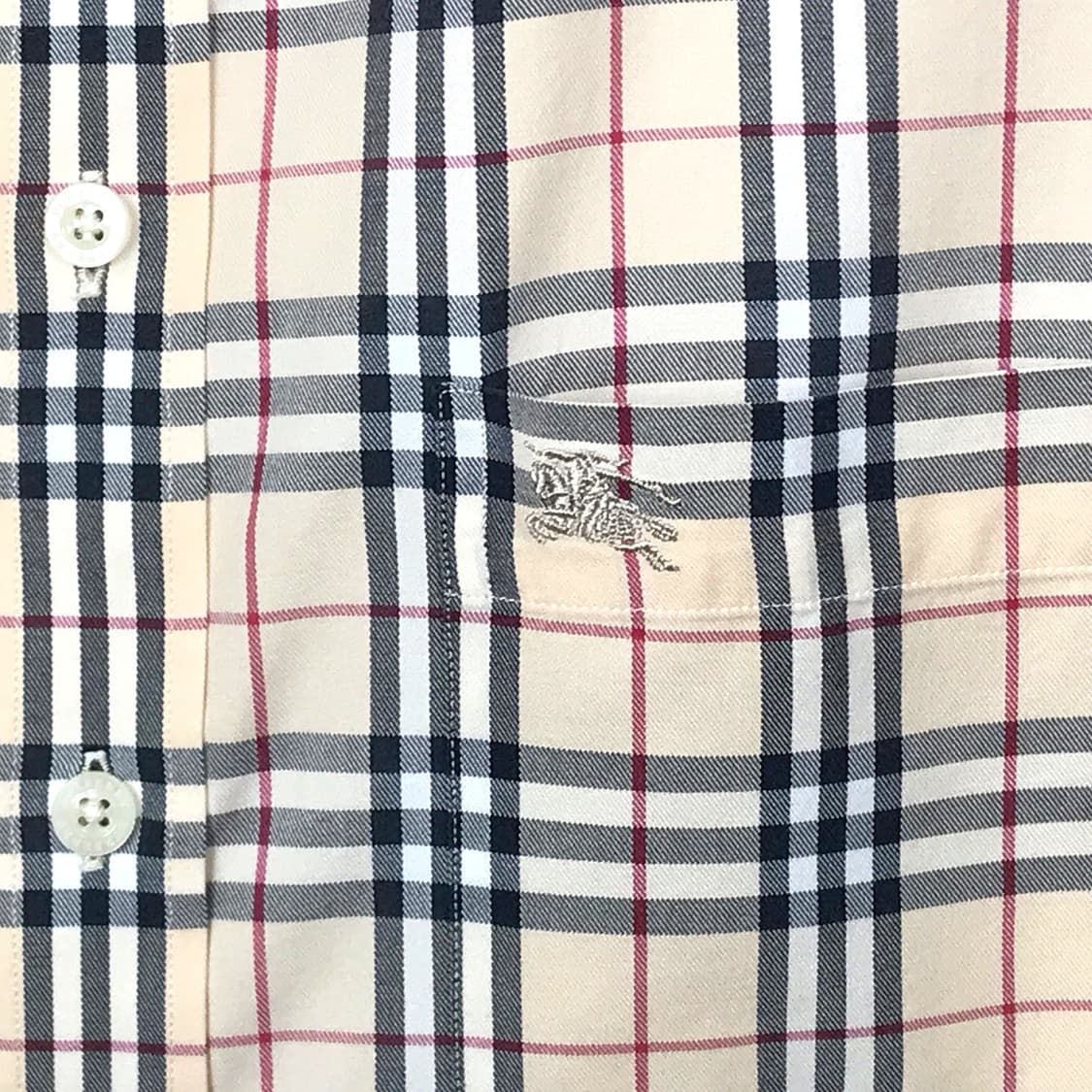 버버리 Burberry 노바체크 정품 반팔 셔츠 남방 남성M 상품이미지5