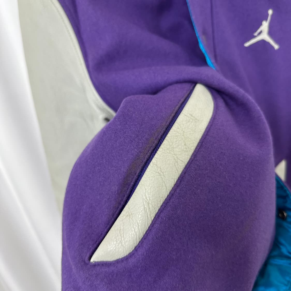   조던 남성 야구점퍼 모 가죽자켓 100 OE 상품이미지7