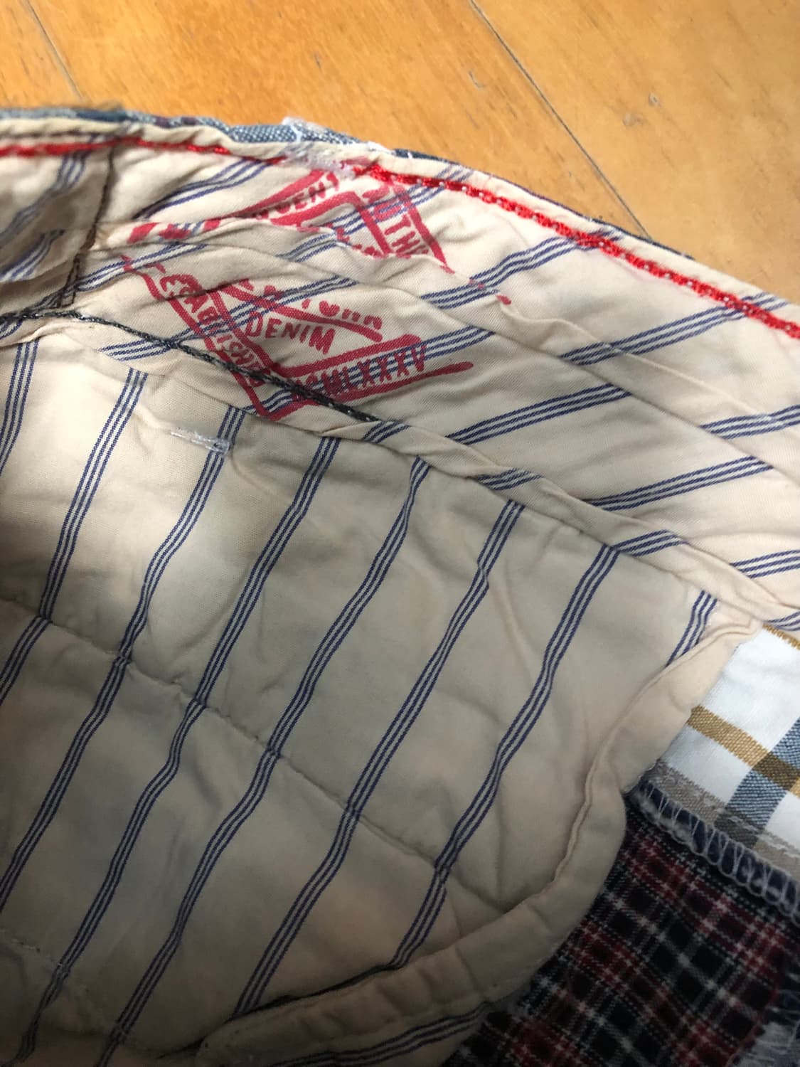 타미힐피거 마드라스 패치워크 반바지 쇼츠 34 상품이미지7