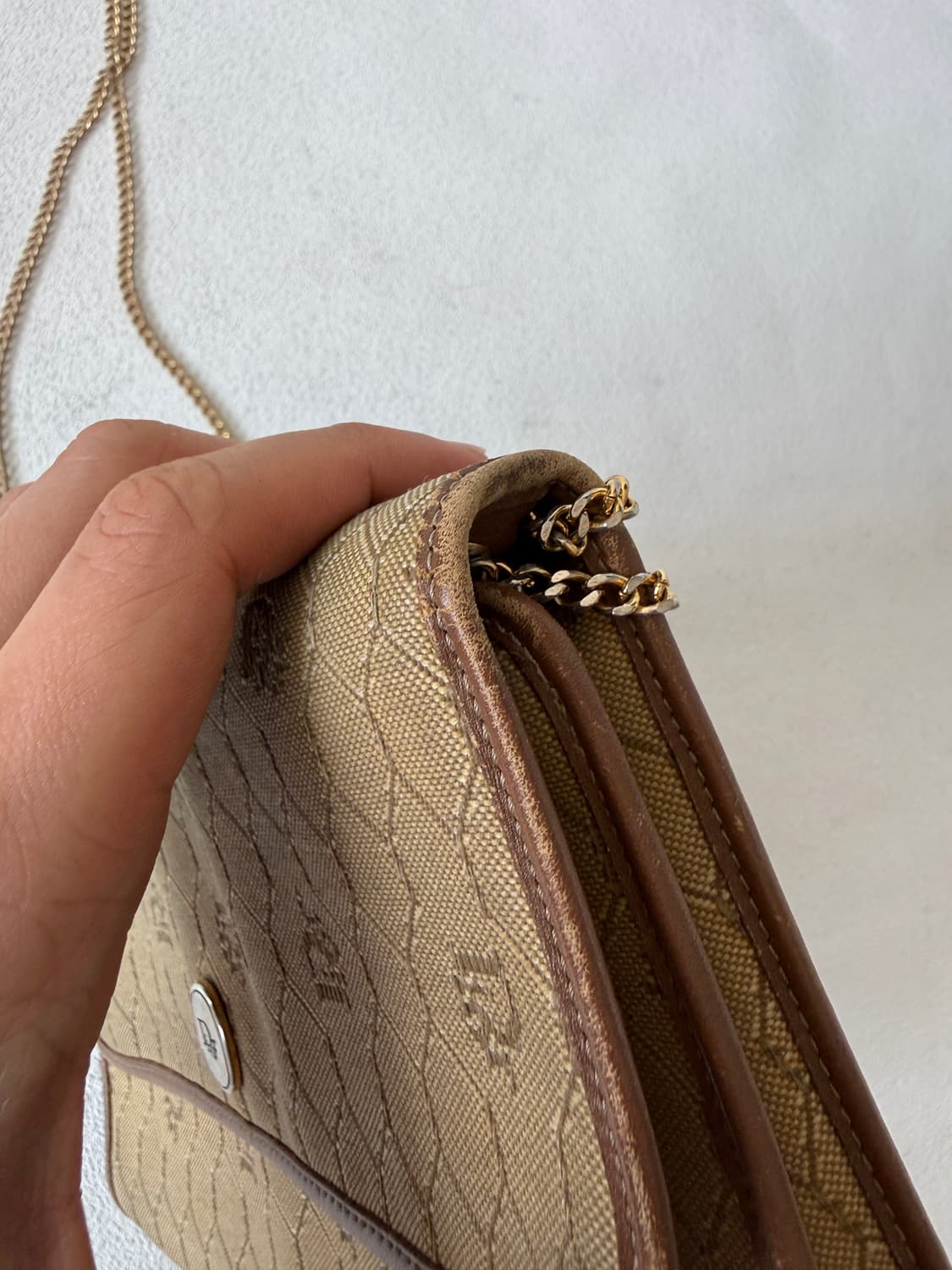 빈티지 크리스찬 디올(Christian Dior) 체인 토트 크로스백 상품이미지7