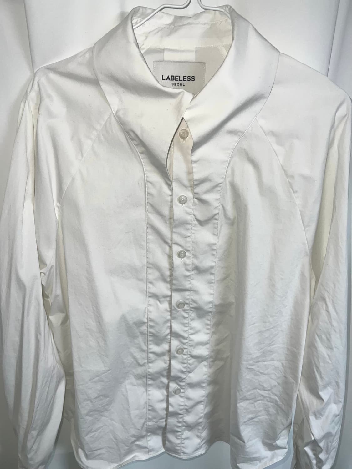 Labeless 화이트 드레스 셔츠 상품이미지1
