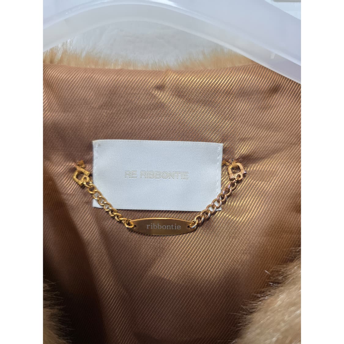 택포// Re Ribbontie 퍼 자켓 S  상품이미지2