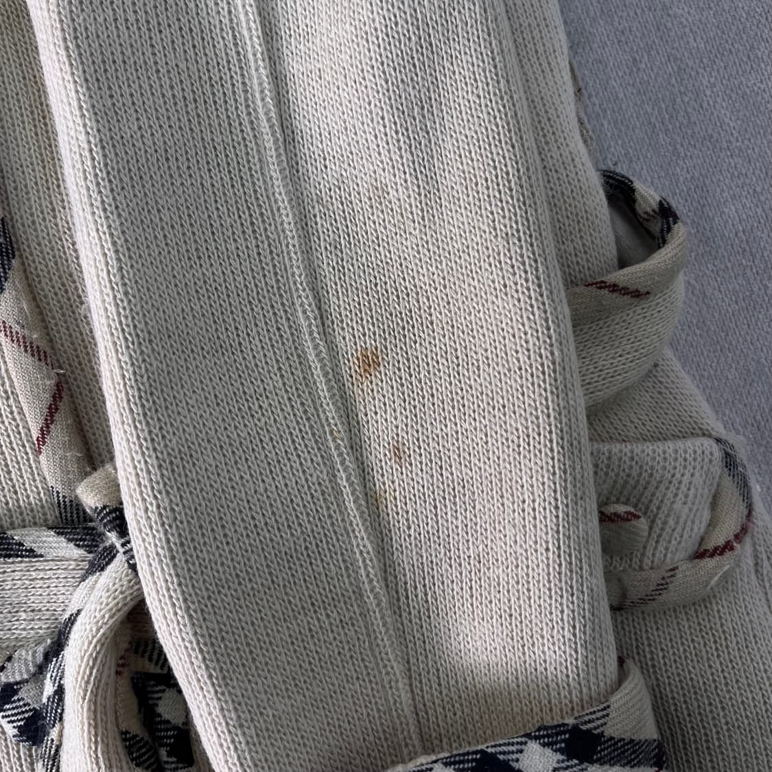 W 95 버버리 90s 니트 후드 코트 상품이미지6