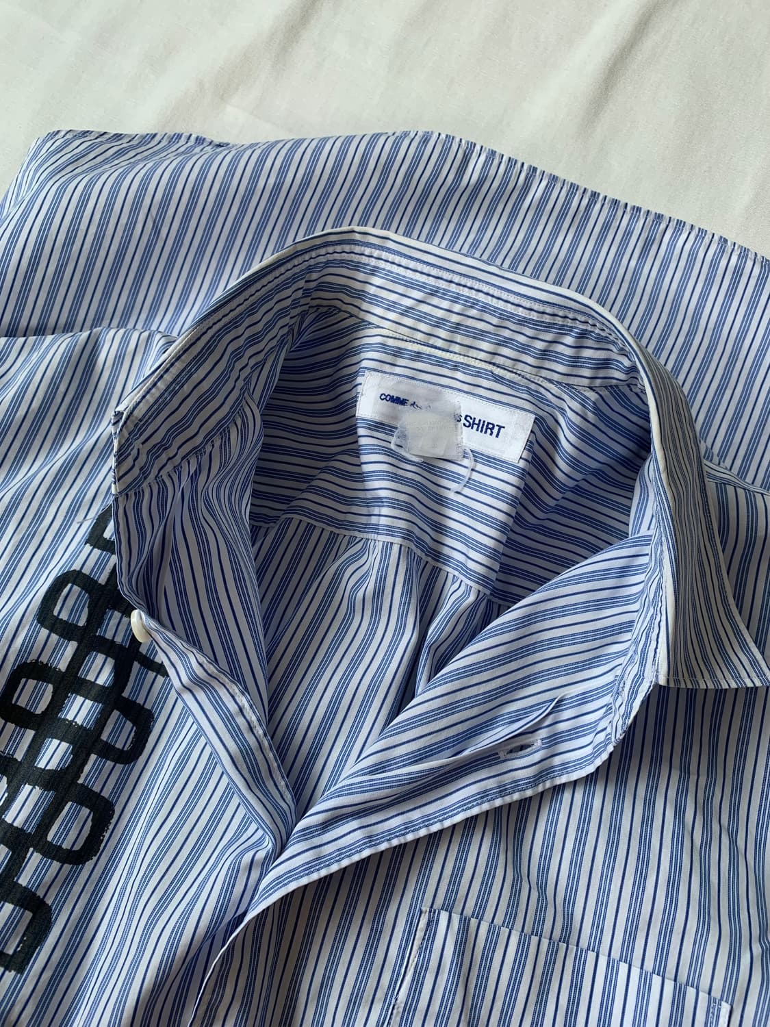 Comme des Garcons striped half shirt 상품이미지3
