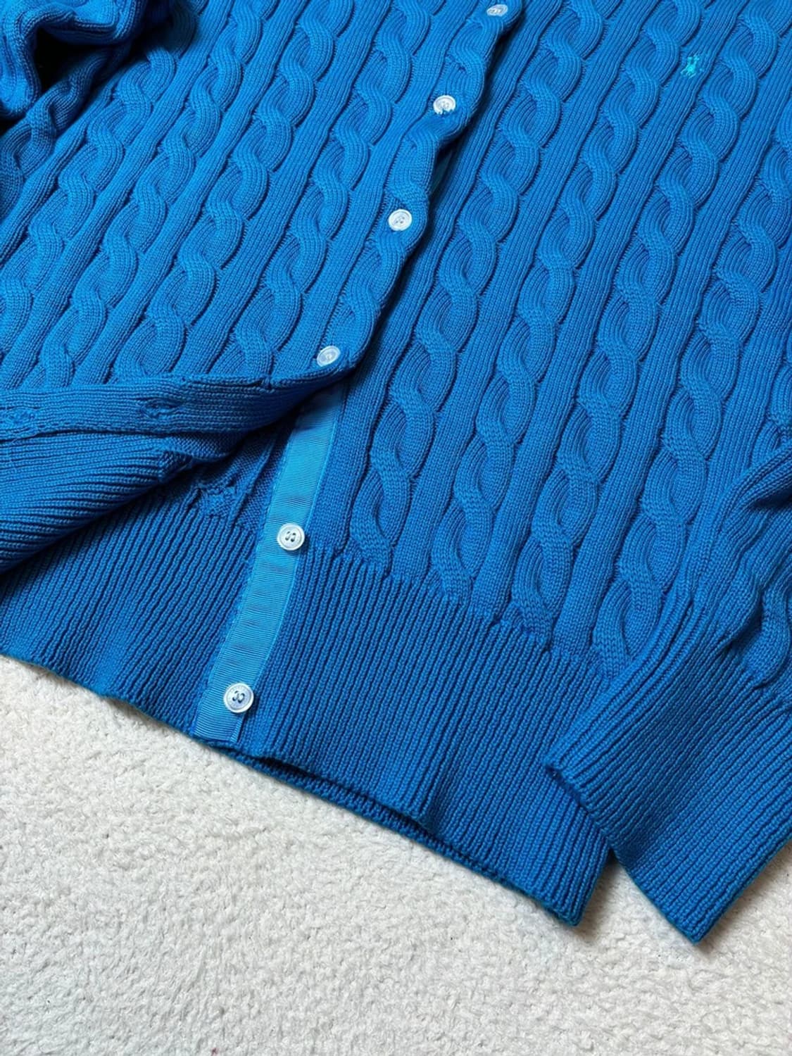 폴로 랄프로렌 신형 큐알 꽈배기 니트 가디건 PN6503 상품이미지4