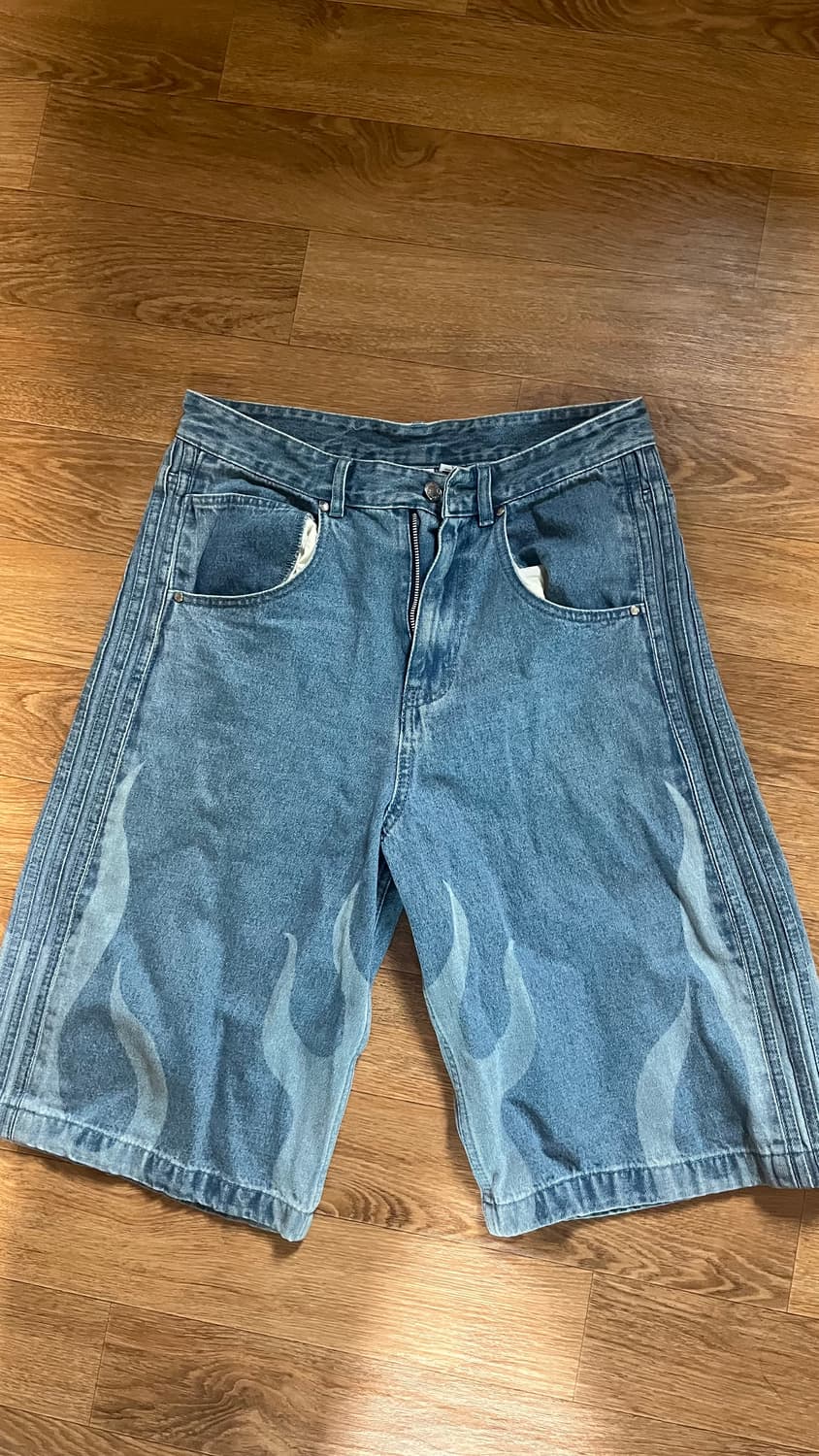 아디다스 플레임 데님 반바지 상품이미지1