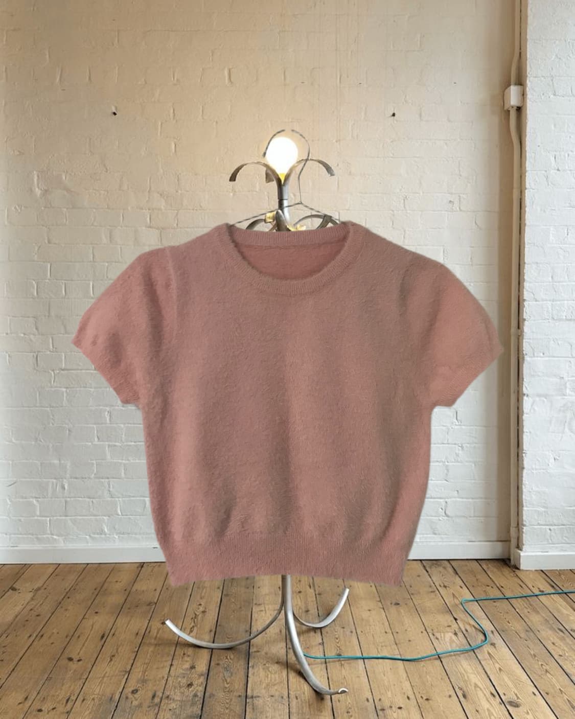 vintage pink half knit 상품이미지5