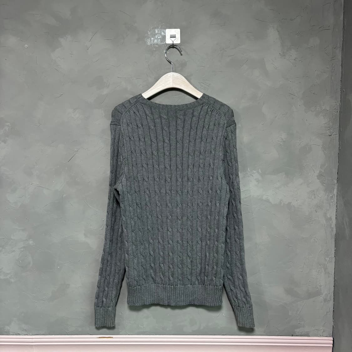 폴로 랄프로렌 꽈배기 니트 그레이 상품이미지4