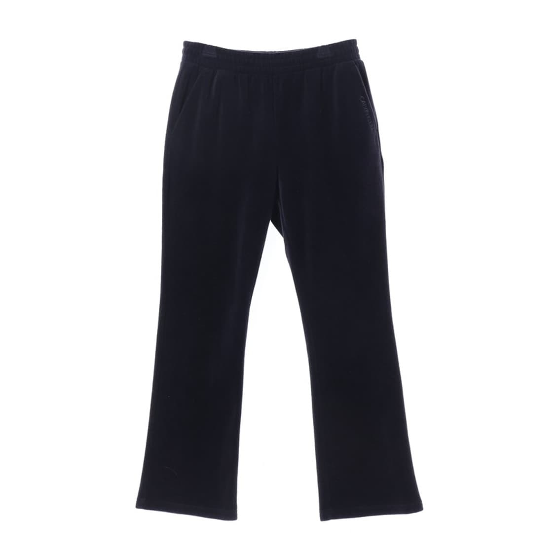 캘빈클라인 퍼포먼스 블랙 벨로아 와이드 트레이닝 팬츠 M 상품이미지1