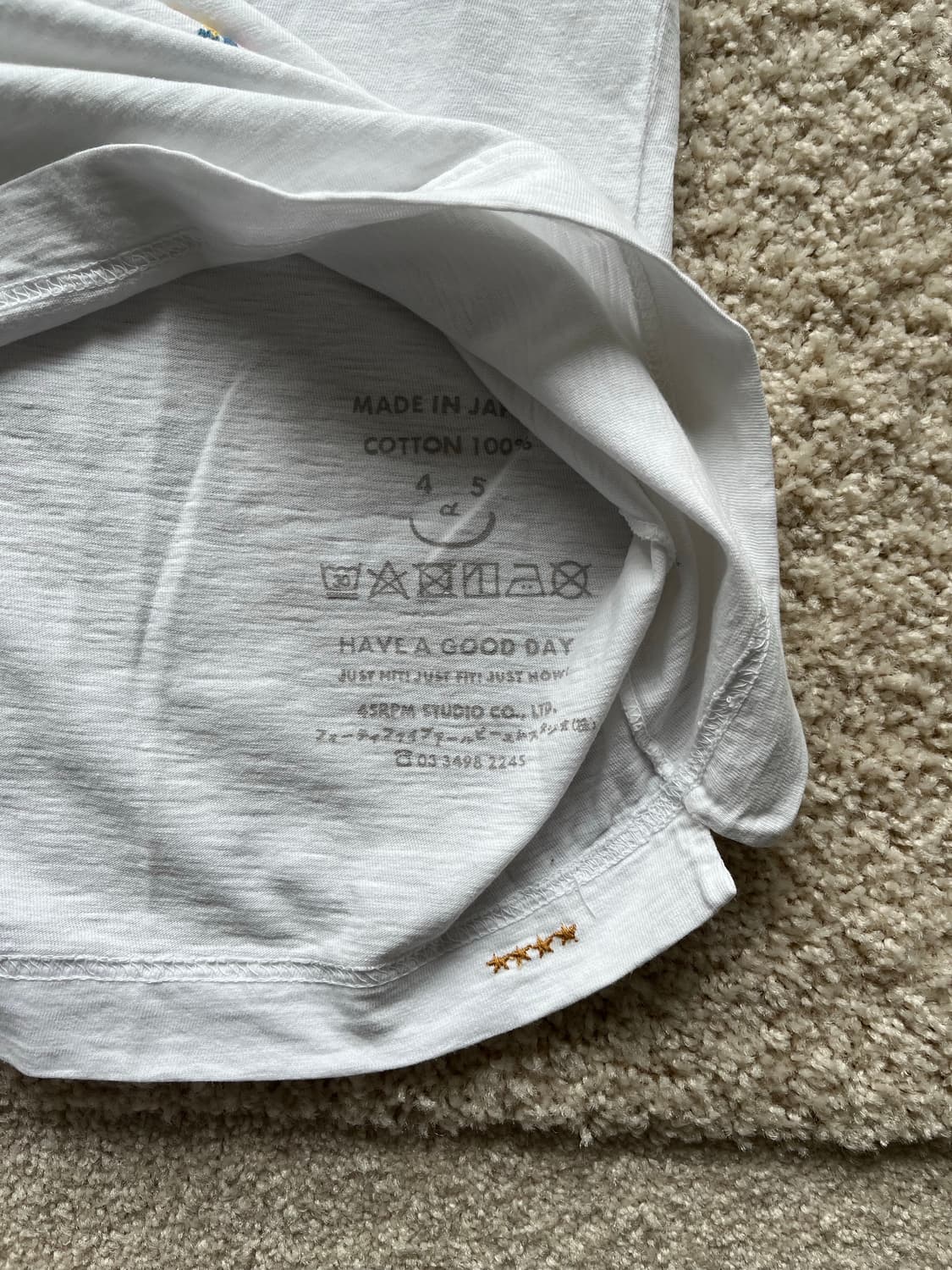 45R 플라밍고 자수 티셔츠 (103–105) 상품이미지6