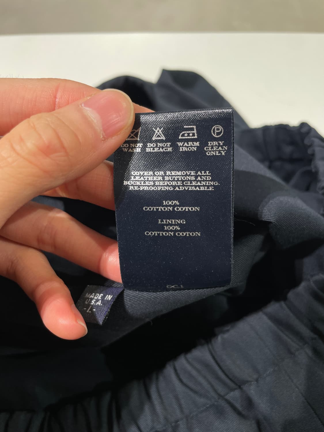 버버리 다크 네이비 기마로고 코튼 블루종 상품이미지9