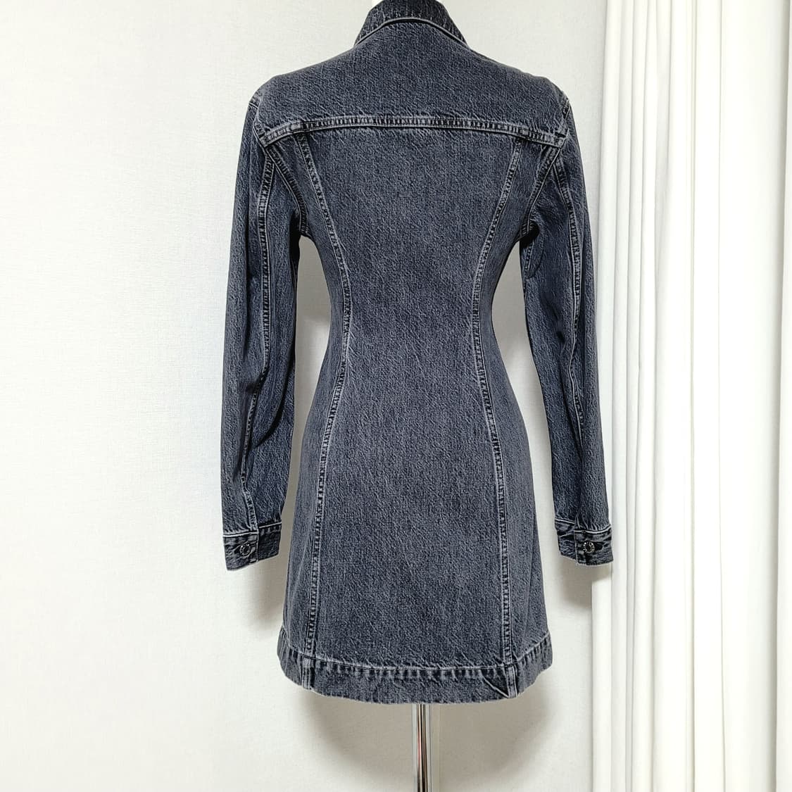 헬무트랭 데님 원피스 (44~날씬55) 1회착/상태초특급 상품이미지3