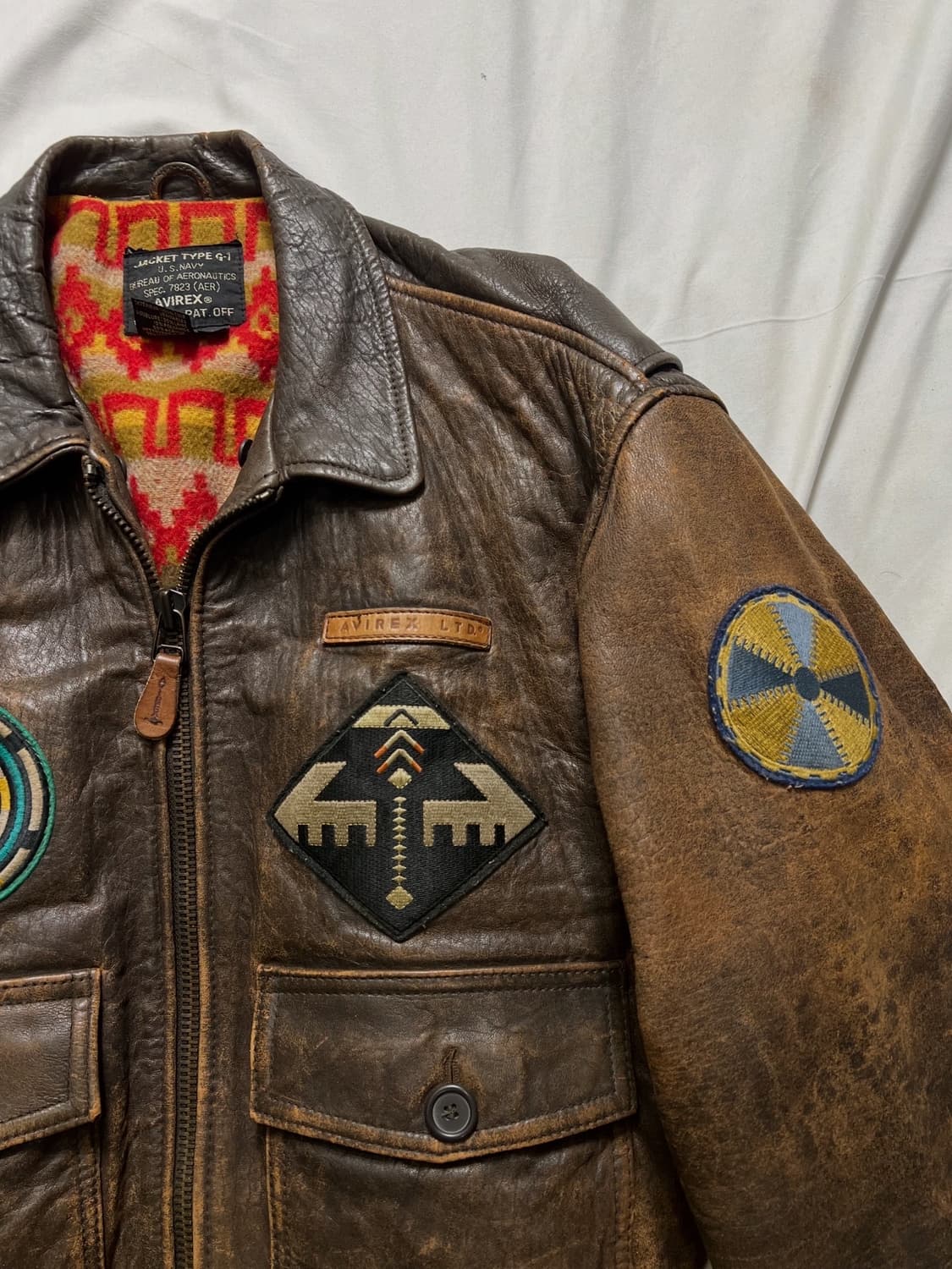 아비렉스 G-1 웨스턴 가죽자켓 상품이미지8