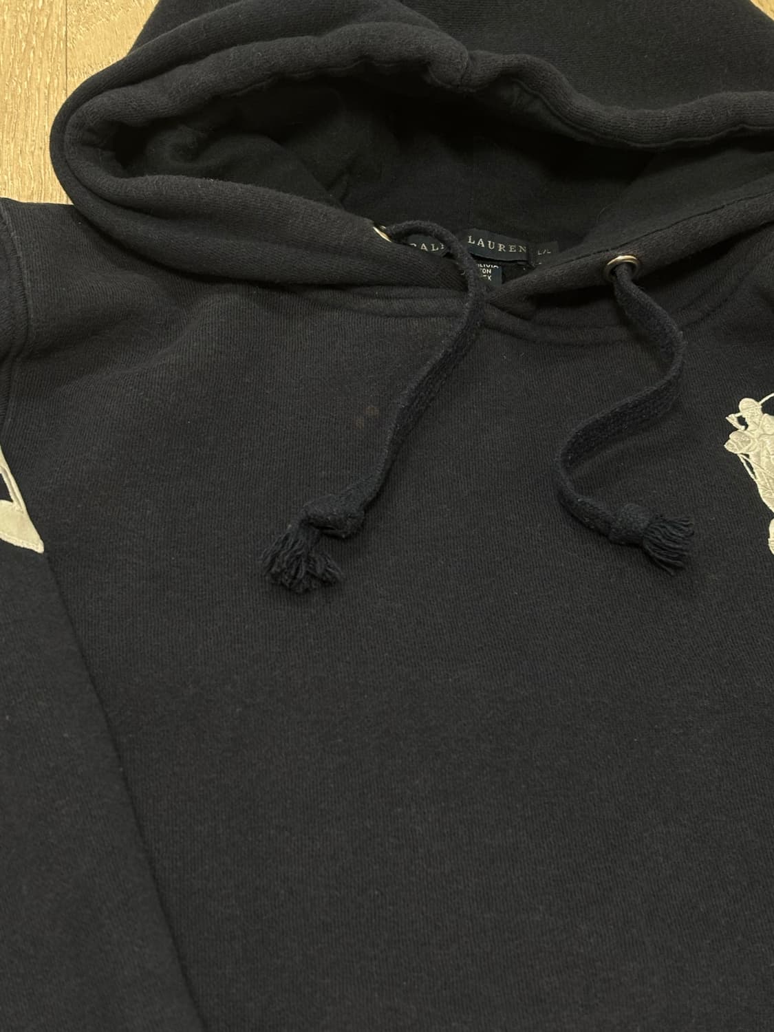 폴로 빅포니 네이비 기모 후드티 상품이미지2