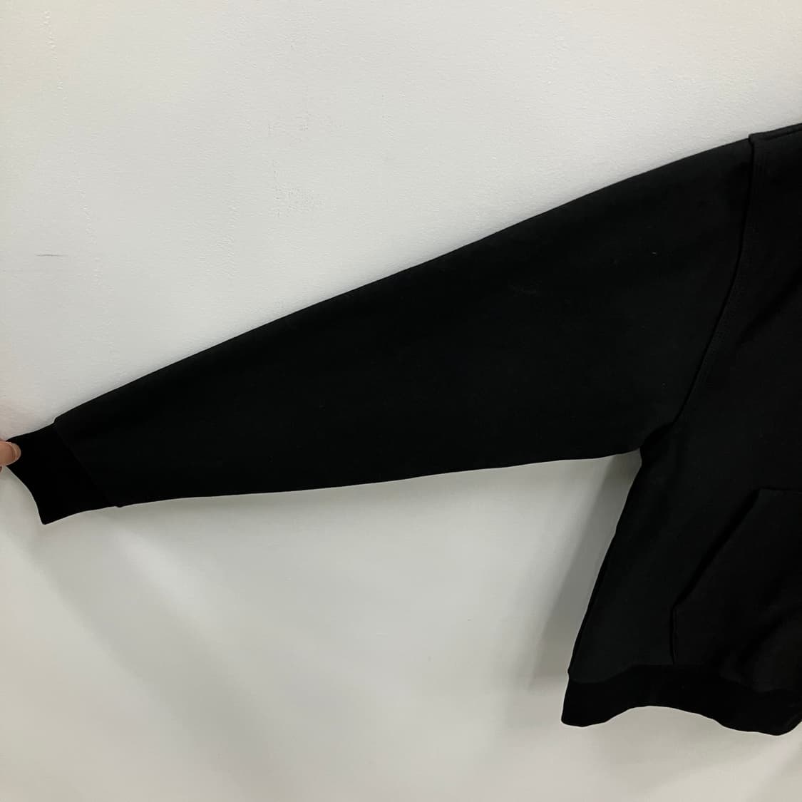 스투시 스탁 로고 블랙 후드티 M 상품이미지4