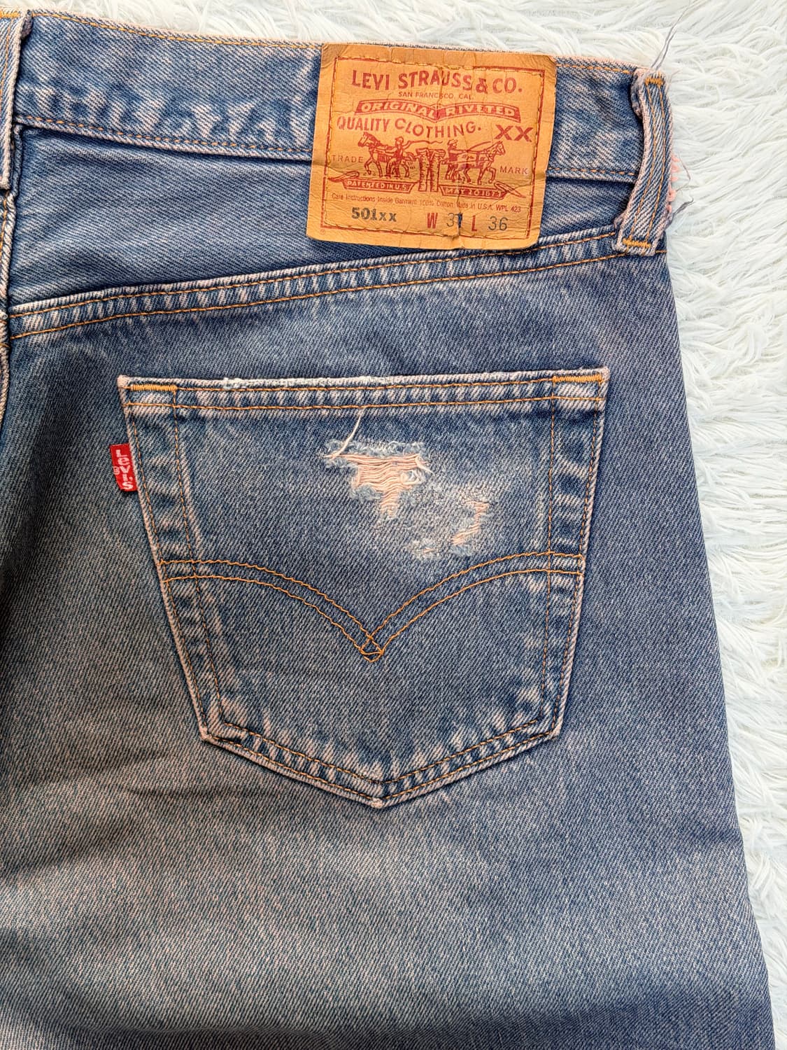 [98년산/Made in USA] 리바이스 501-0000 오리지널 빈티 상품이미지3