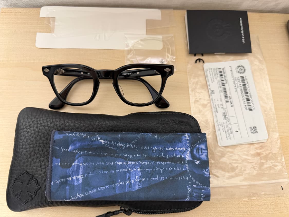 크롬하츠 뿔테 안경 팬티호 panty ho bk 블랙 실버 (단종) 상품이미지1